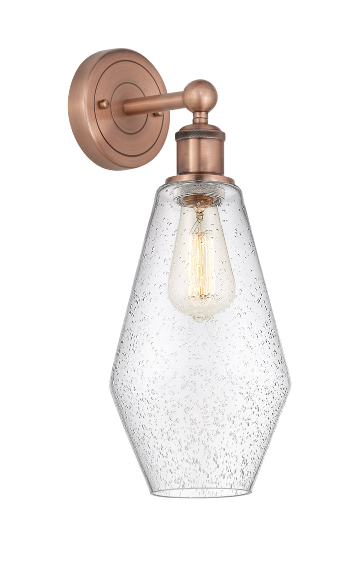 Innovations Lighting Cindyrella 7" Sconce - Antique Copper Wall Sconces Innovations Lighting Seedy ; Glass Type: Seeded  