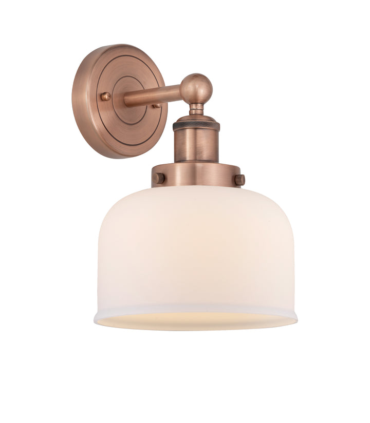 Innovations Lighting Bell 8" Sconce - Antique Copper Wall Sconces Innovations Lighting Matte White ; Glass Type: Frosted  