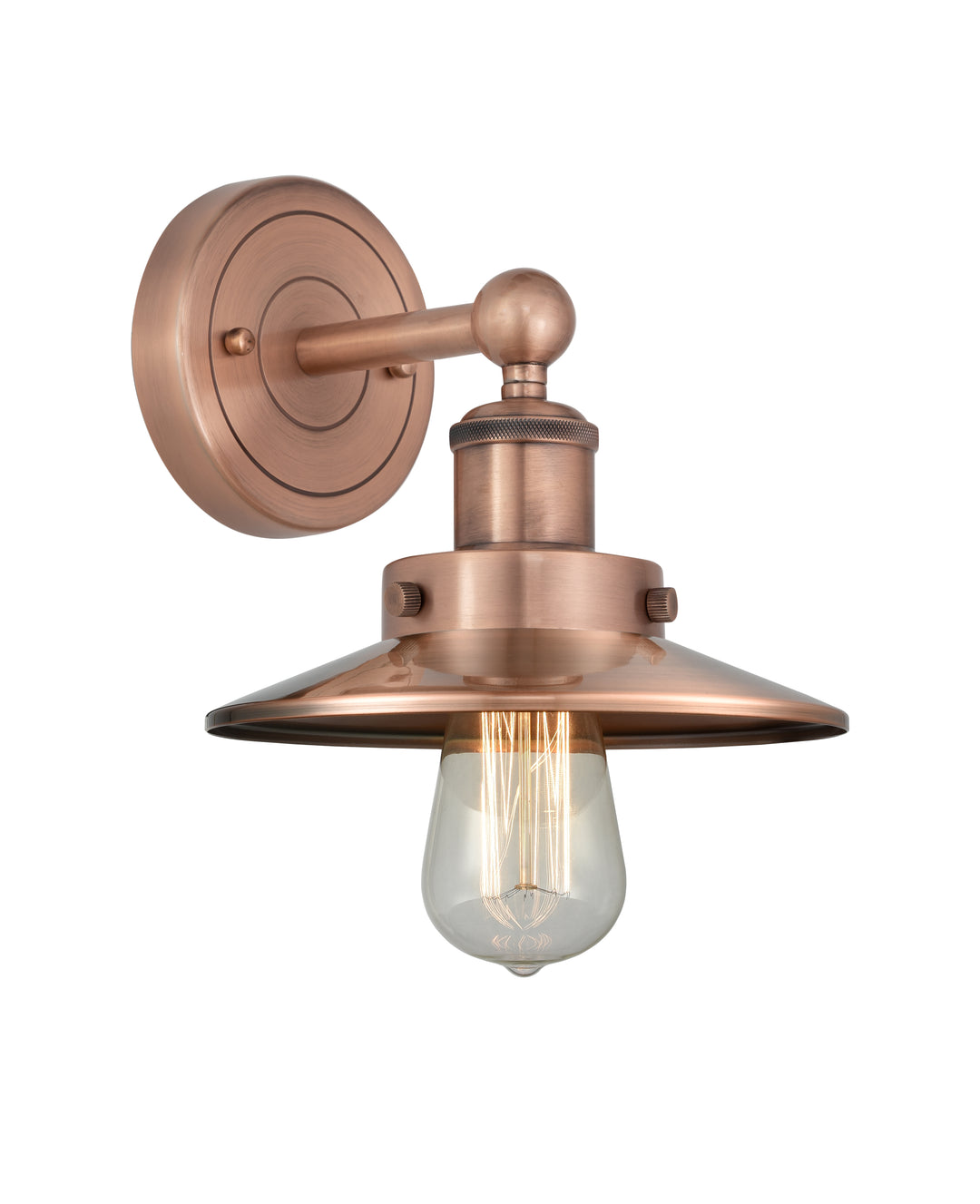 Innovations Lighting Railroad 8" Sconce - Antique Copper