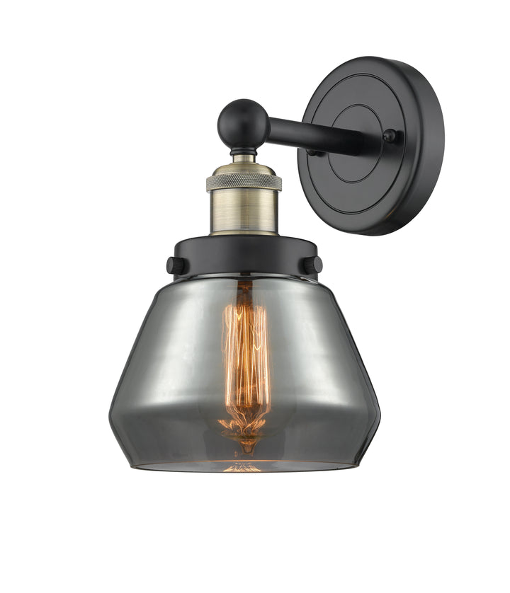 Innovations Lighting Fulton 7" Sconce - Black Antique Brass