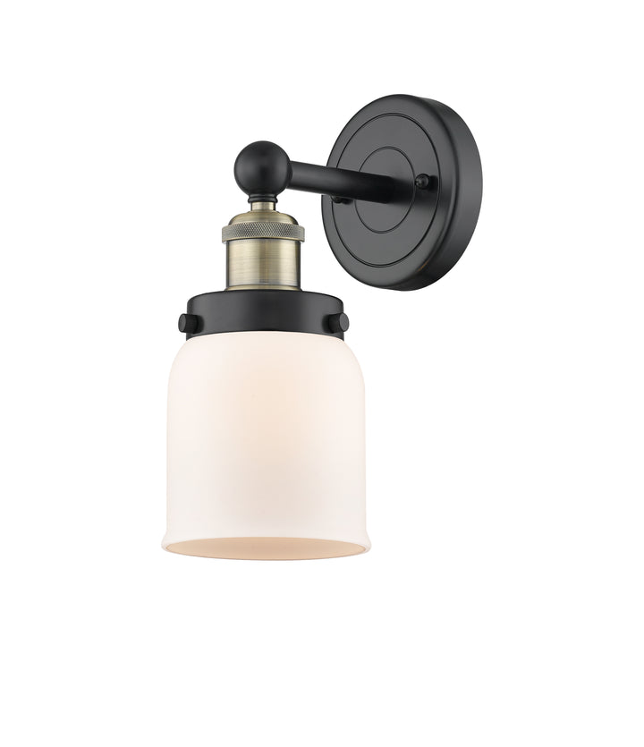 Innovations Lighting Bell 5" Sconce - Black Antique Brass Wall Sconces Innovations Lighting Matte White ; Glass Type: Frosted  