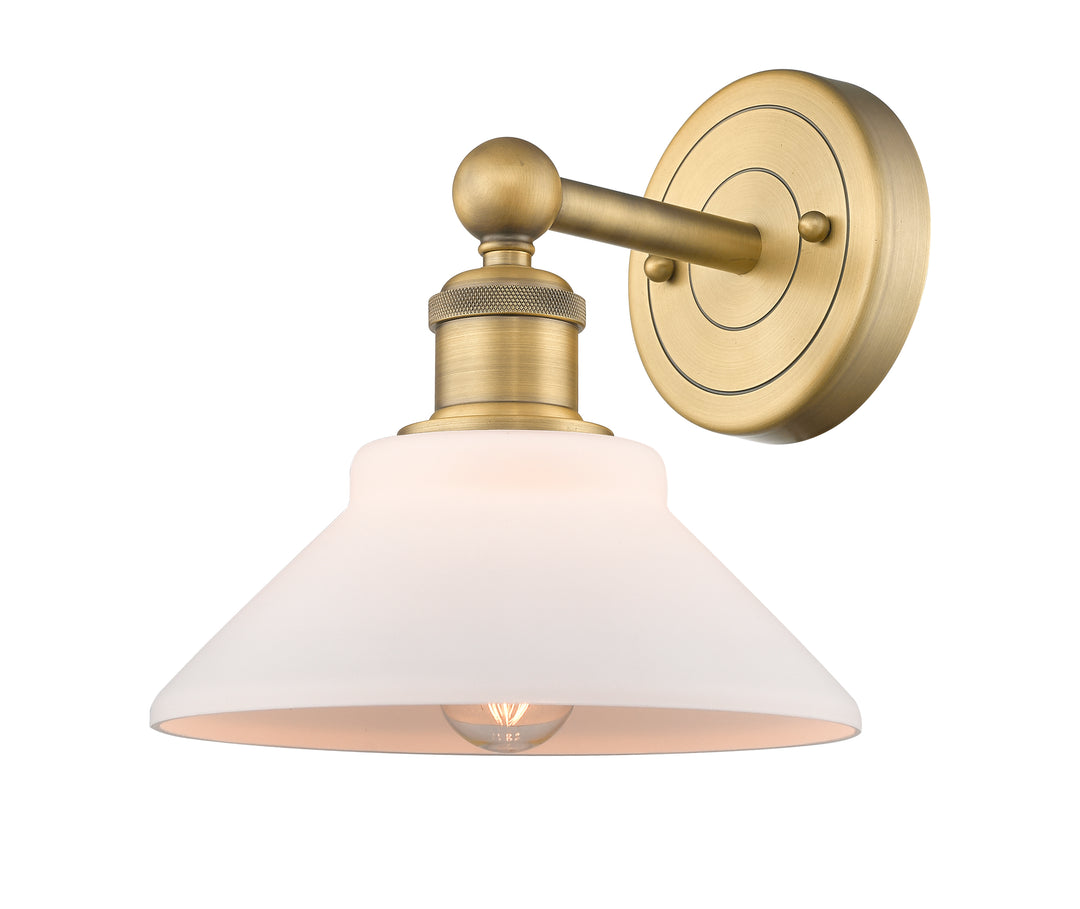 Innovations Lighting Orwell 9" Sconce - Brushed Brass Wall Sconces Innovations Lighting Matte White ; Glass Type: White  