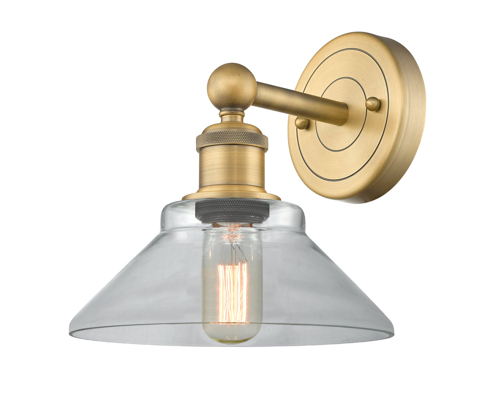 Innovations Lighting Orwell 9" Sconce - Brushed Brass Wall Sconces Innovations Lighting Clear ; Glass Type: Clear  