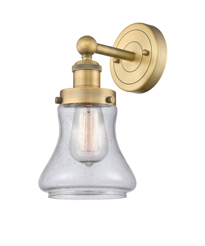 Innovations Lighting Bellmont 6" Sconce - Brushed Brass Wall Sconces Innovations Lighting Seedy ; Glass Type: Seedy; Ribbed  