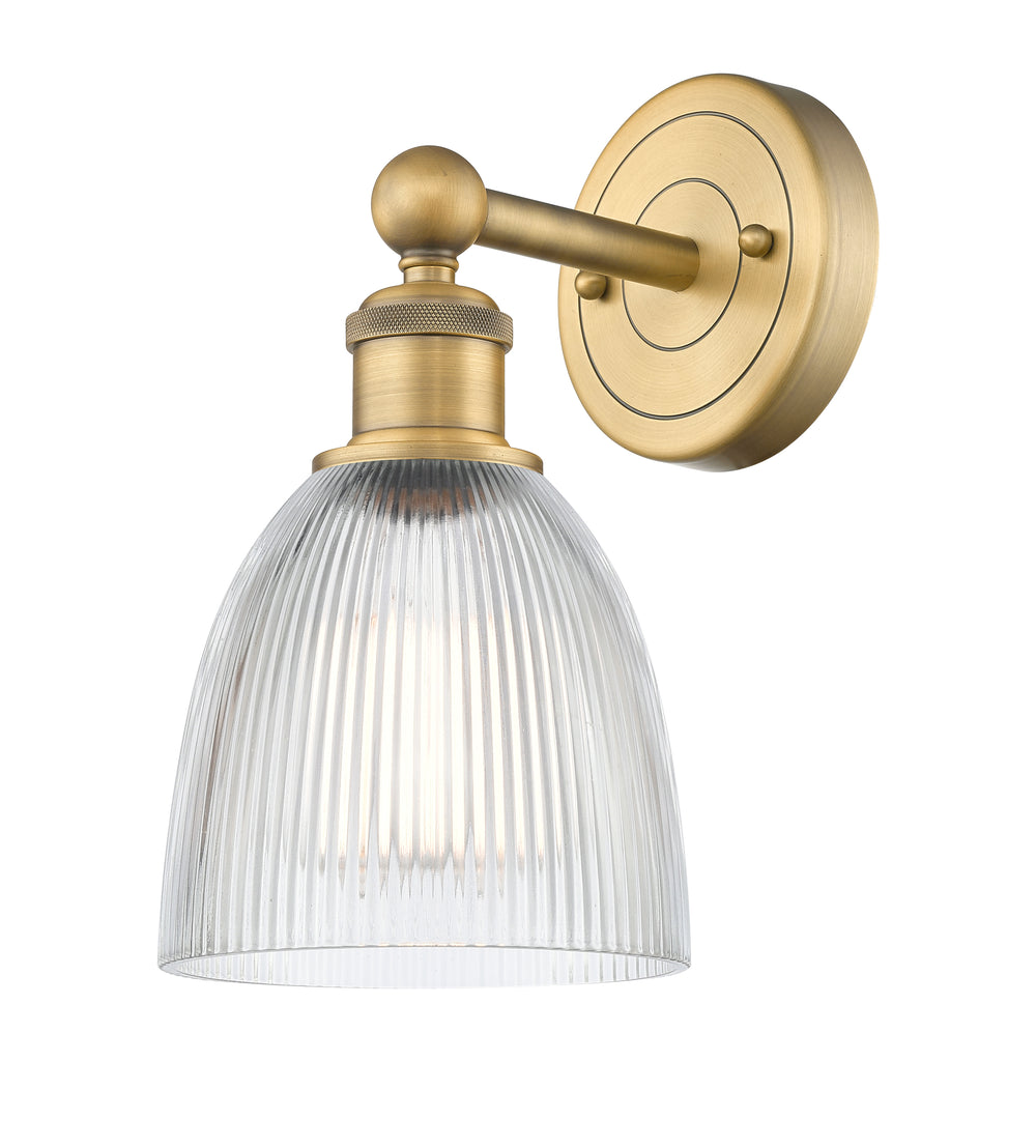 Innovations Lighting Castile 6" Sconce - Brushed Brass Wall Sconces Innovations Lighting Clear ; Glass Type: Transparent  