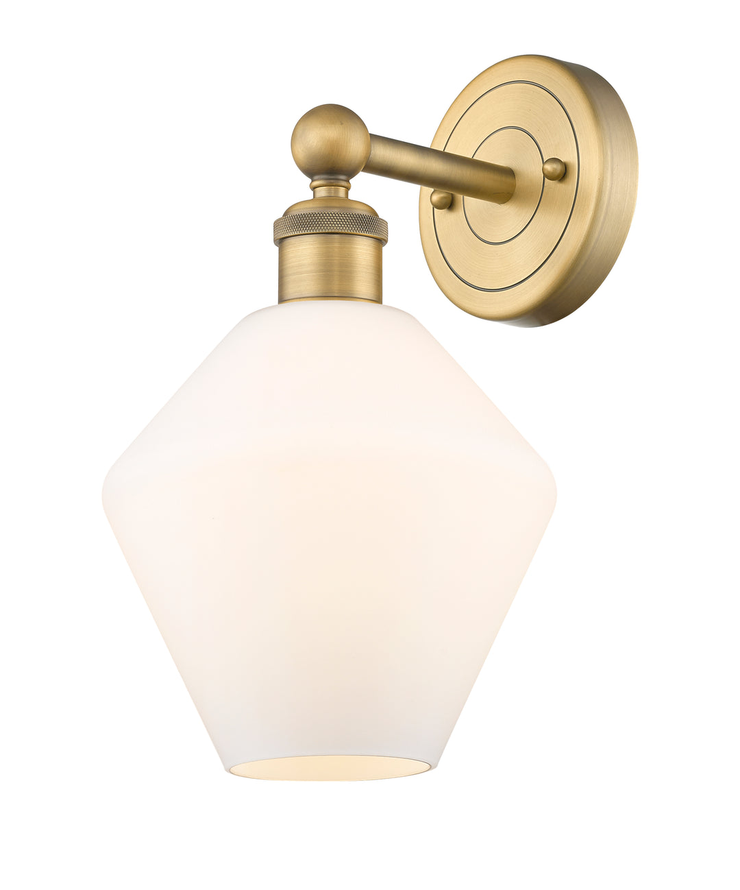 Innovations Lighting Cindyrella 8" Sconce - Brushed Brass Wall Sconces Innovations Lighting Cased Matte White ; Glass Type: White  