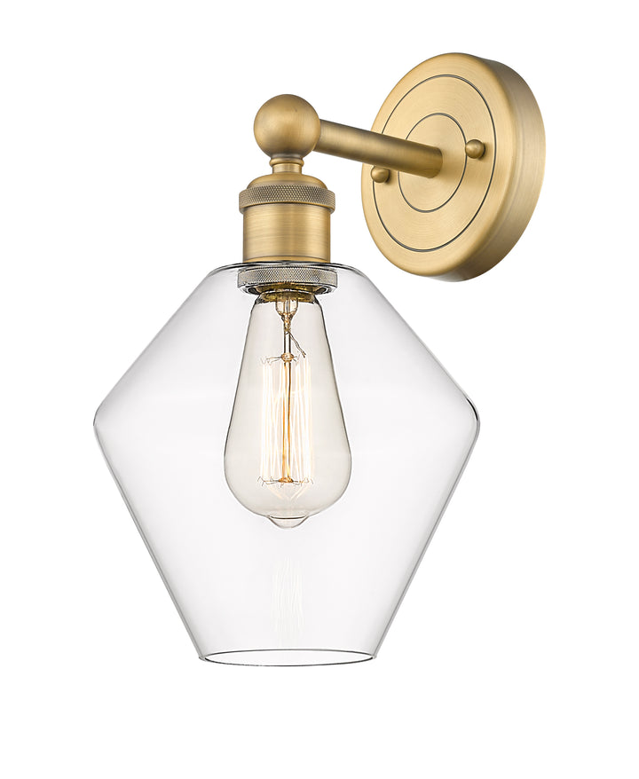 Innovations Lighting Cindyrella 8" Sconce - Brushed Brass Wall Sconces Innovations Lighting Clear ; Glass Type: Clear  