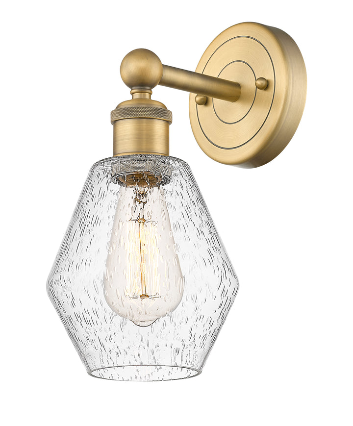 Innovations Lighting Cindyrella 6" Sconce - Brushed Brass Wall Sconces Innovations Lighting Seedy ; Glass Type: Seeded  