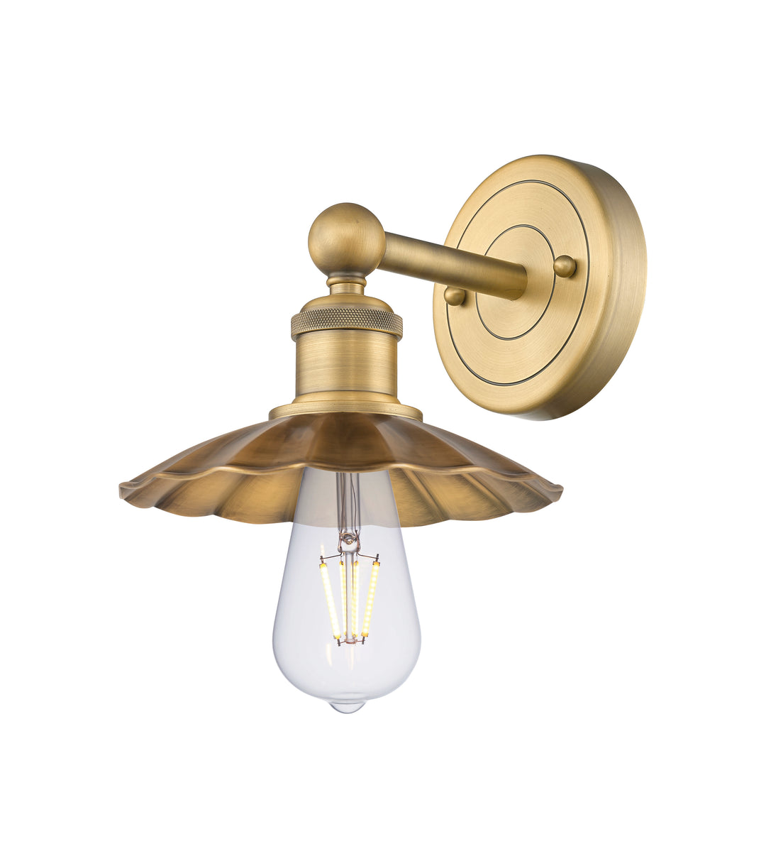 Innovations Lighting Scallop 7.5" Sconce - Brushed Brass Wall Sconces Innovations Lighting Default Title  