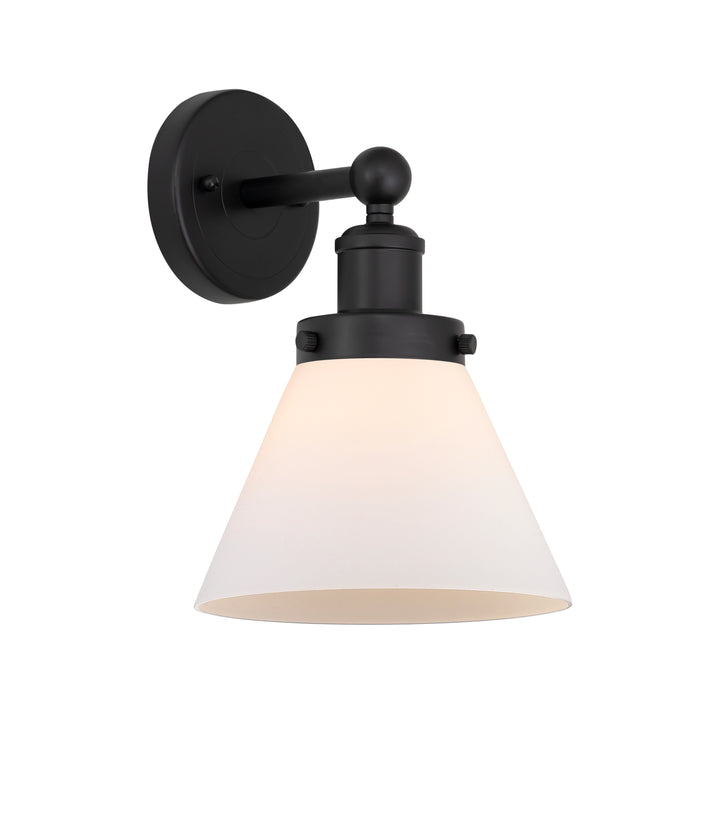 Innovations Lighting Cone 8" Sconce - Matte Black Wall Sconces Innovations Lighting Matte White ; Glass Type: Frosted  