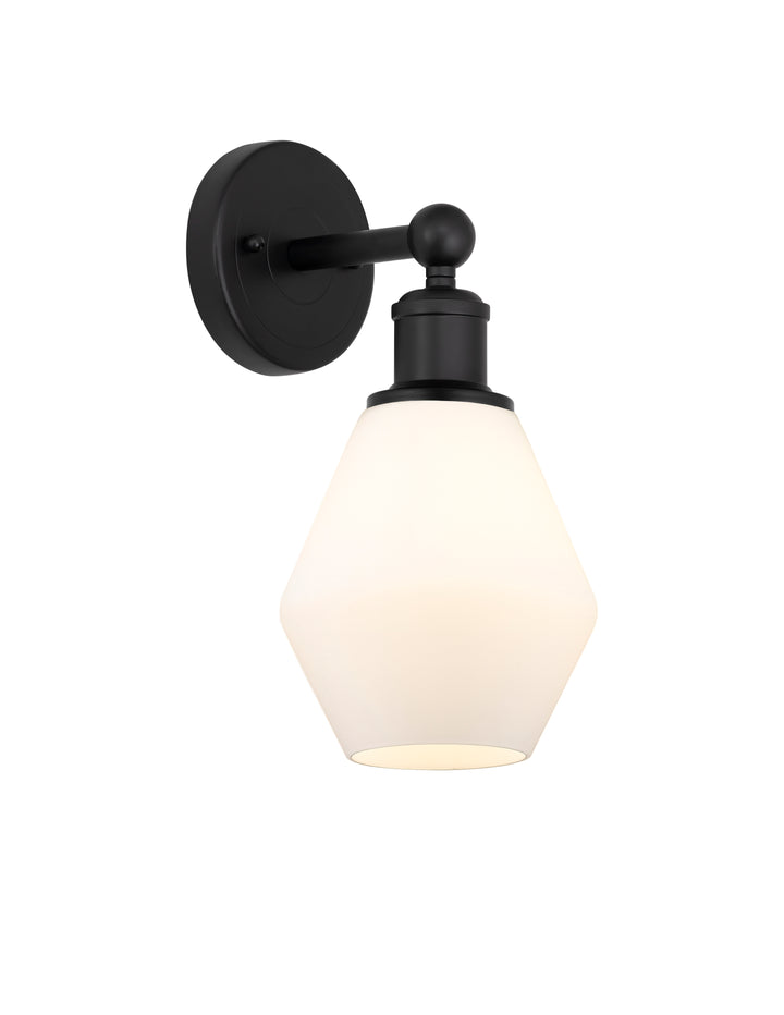 Innovations Lighting Cindyrella 6" Sconce - Matte Black Wall Sconces Innovations Lighting Cased Matte White ; Glass Type: White  