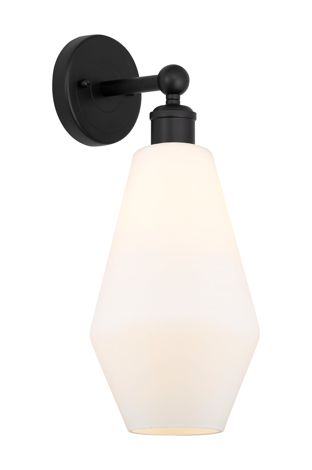 Innovations Lighting Cindyrella 7" Sconce - Matte Black Wall Sconces Innovations Lighting Cased Matte White ; Glass Type: White  