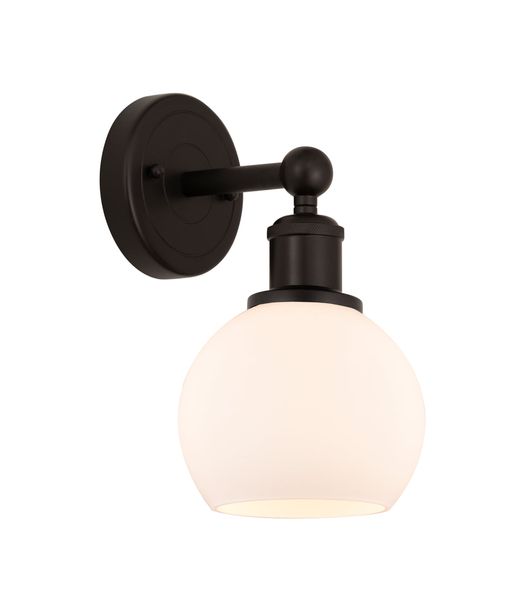 Innovations Lighting Athens 6" Sconce - Oil Rubbed Bronze Wall Sconces Innovations Lighting Matte White ; Glass Type: White  