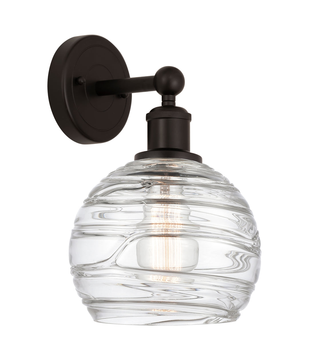 Innovations Lighting Athens Deco Swirl 8" Sconce - Oil Rubbed Bronze