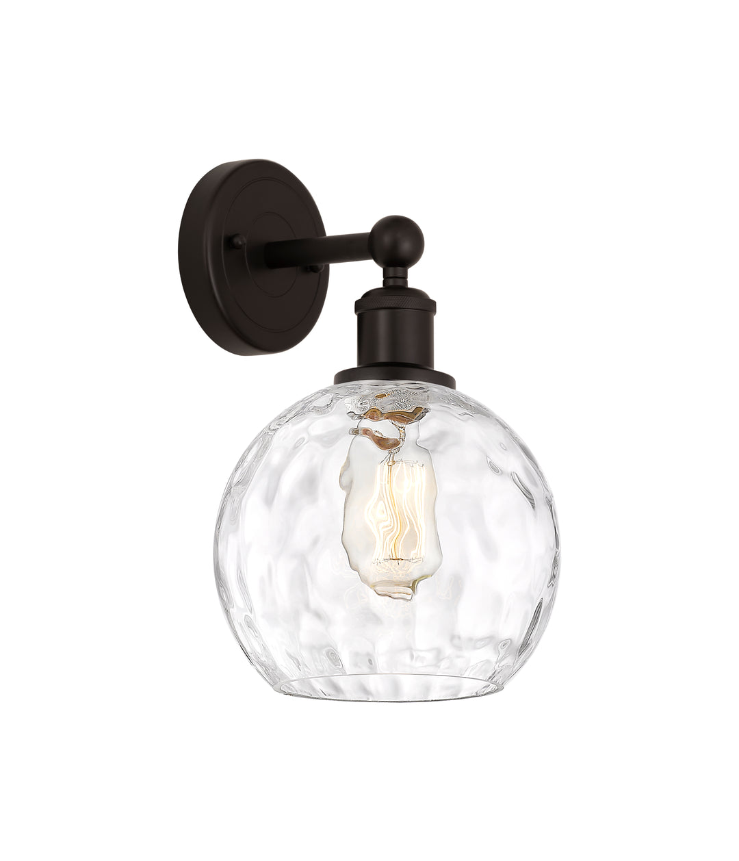 Innovations Lighting Athens Water Glass 8" Sconce - Oil Rubbed Bronze