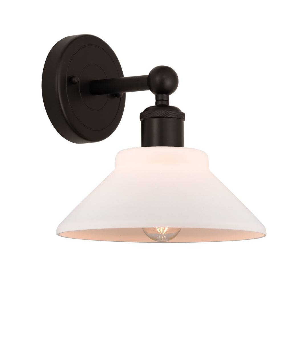 Innovations Lighting Orwell 9" Sconce - Oil Rubbed Bronze Wall Sconces Innovations Lighting Matte White ; Glass Type: White  