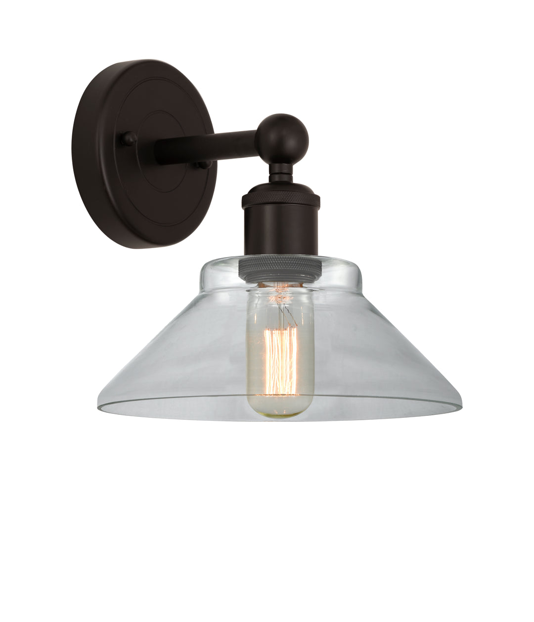 Innovations Lighting Orwell 9" Sconce - Oil Rubbed Bronze Wall Sconces Innovations Lighting Clear ; Glass Type: Clear  