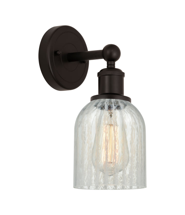 Innovations Lighting Caledonia 5" Sconce - Oil Rubbed Bronze Wall Sconces Innovations Lighting Mouchette ; Glass Type: Colorful  