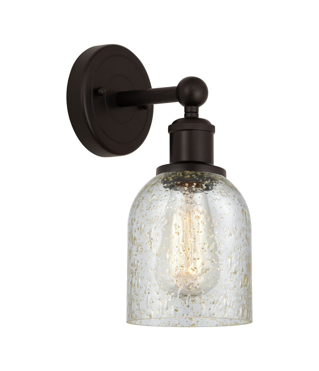 Innovations Lighting Caledonia 5" Sconce - Oil Rubbed Bronze Wall Sconces Innovations Lighting Mica ; Glass Type: Colorful  