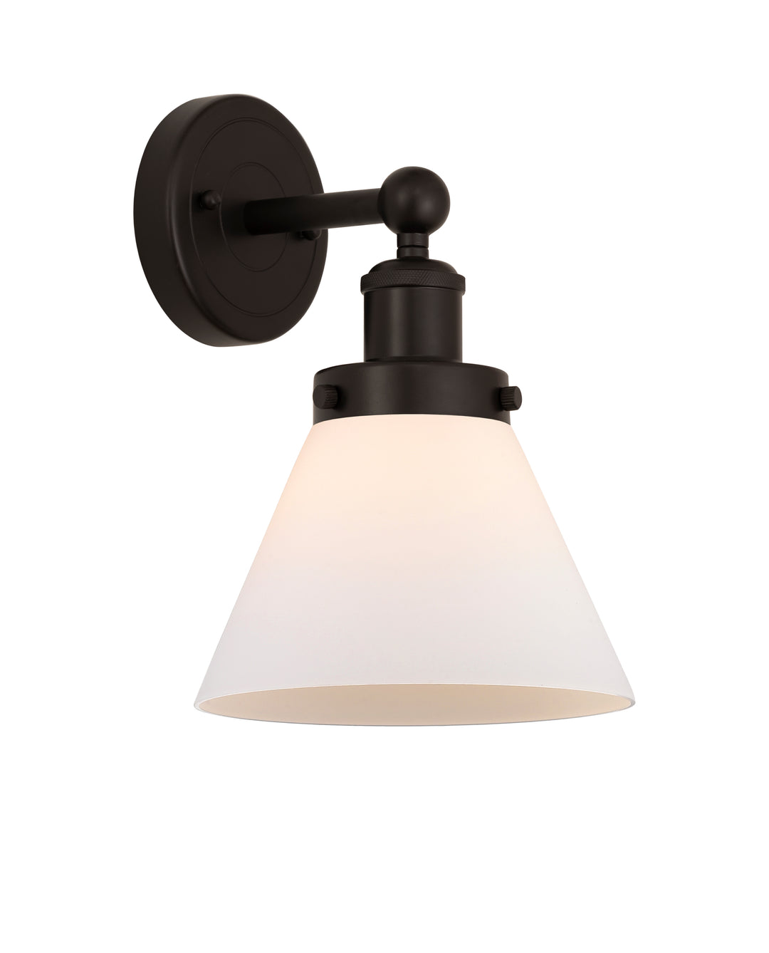 Innovations Lighting Cone 8" Sconce - Oil Rubbed Bronze Wall Sconces Innovations Lighting Matte White ; Glass Type: Frosted  