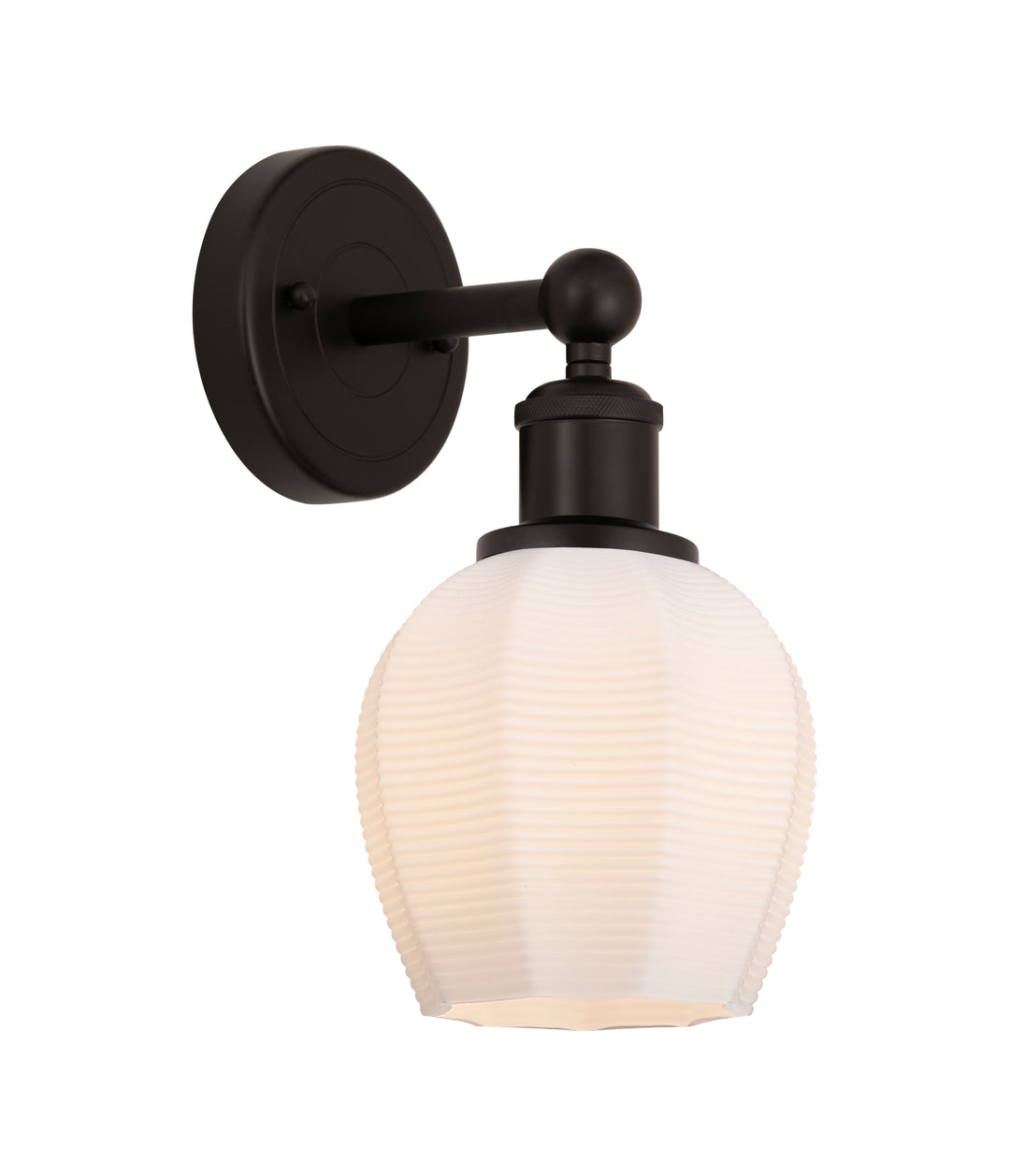 Innovations Lighting Norfolk Sconce - Oil Rubbed Bronze Wall Sconces Innovations Lighting Matte White ; Glass Type: Frosted  