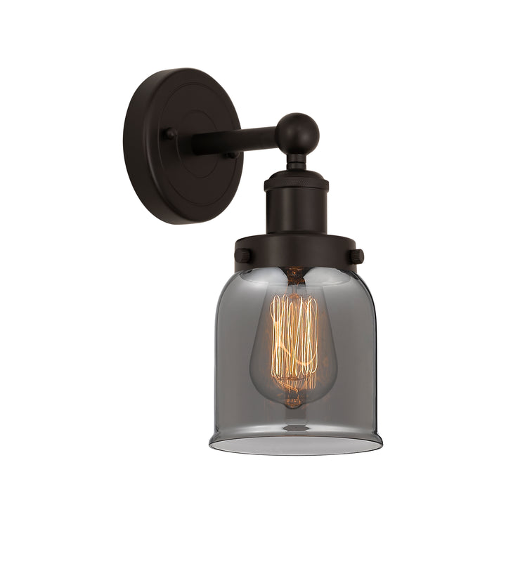 Innovations Lighting Bell 5" Sconce - Oil Rubbed Bronze Wall Sconces Innovations Lighting Light Smoke ; Glass Type: Colorful  