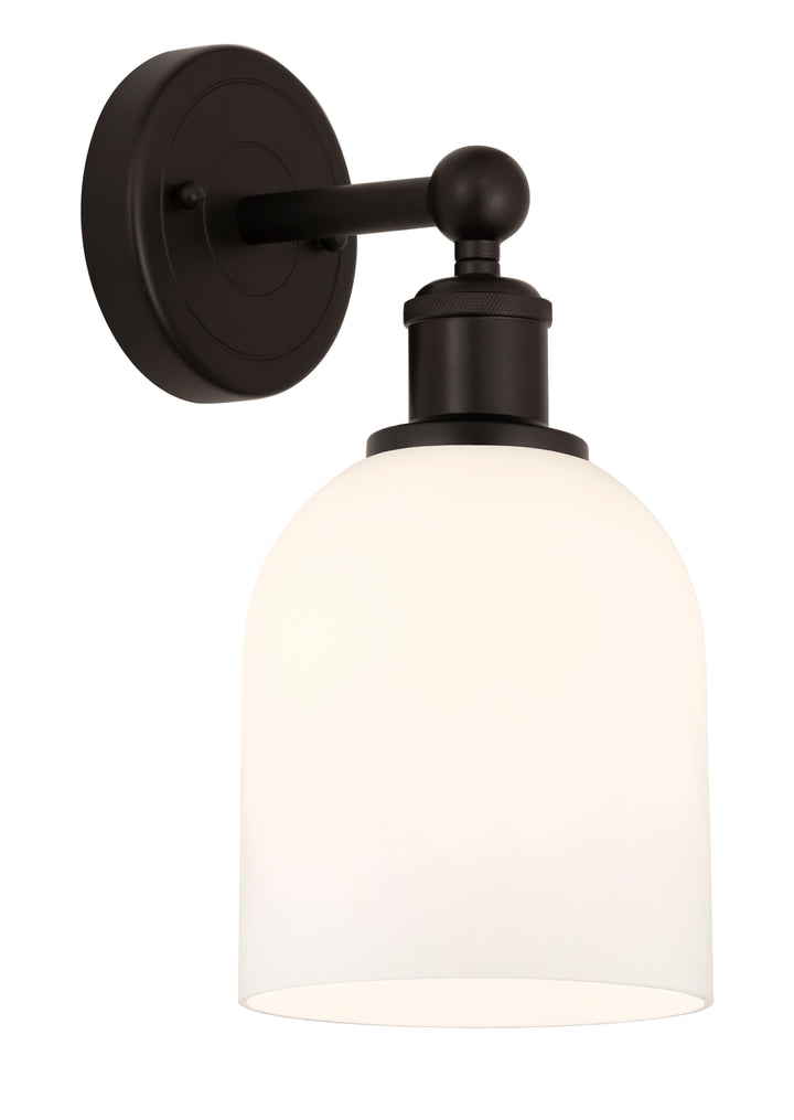 Innovations Lighting Bella 6" Sconce - Oil Rubbed Bronze Wall Sconces Innovations Lighting White ; Glass Type: White  