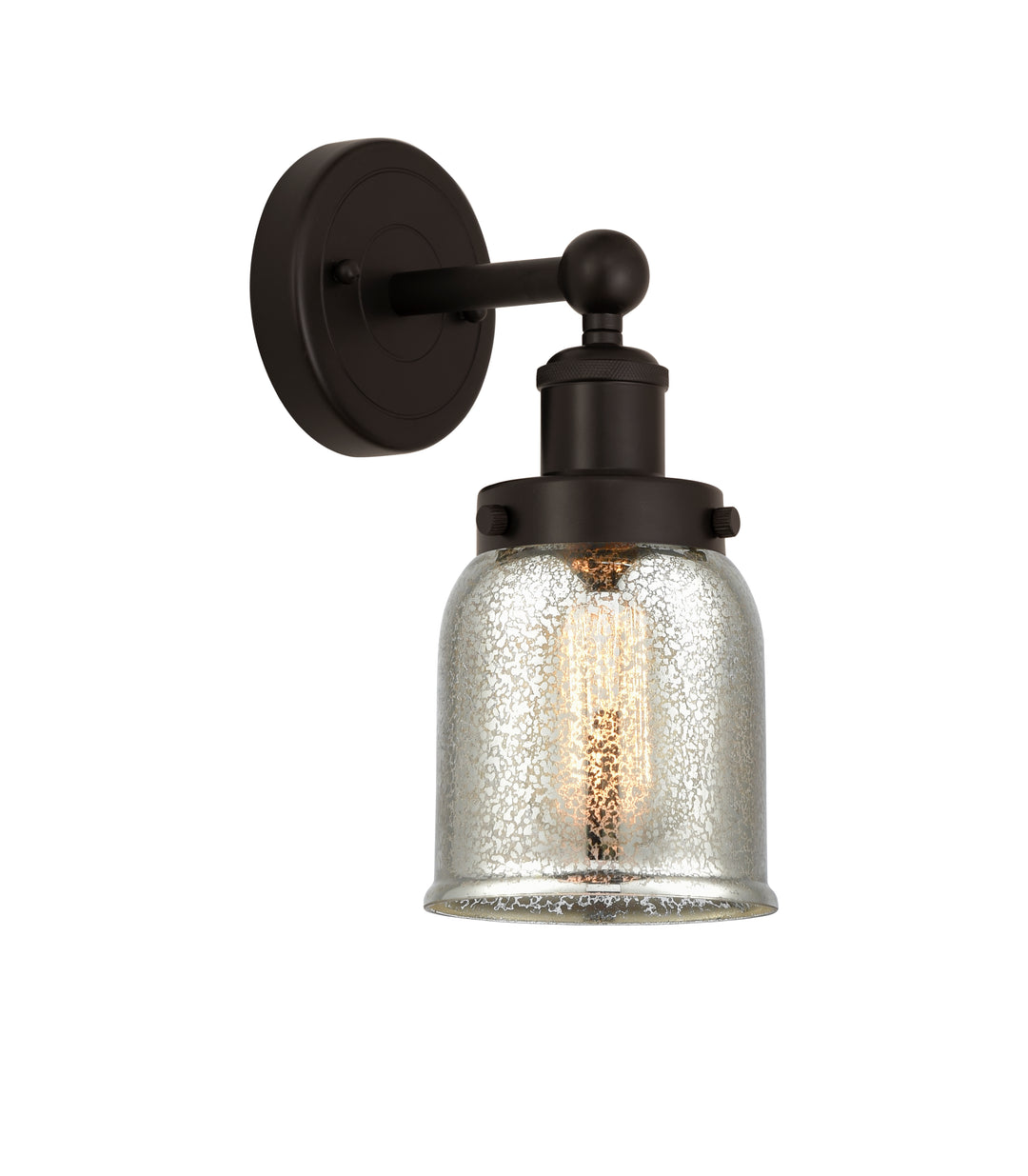 Innovations Lighting Bell 5" Sconce - Oil Rubbed Bronze Wall Sconces Innovations Lighting Silver Plated Mercury ; Glass Type: Mercury  