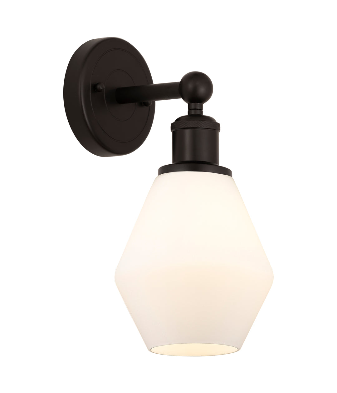 Innovations Lighting Cindyrella 6" Sconce - Oil Rubbed Bronze Wall Sconces Innovations Lighting Cased Matte White ; Glass Type: White  