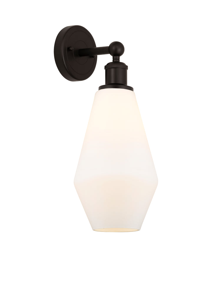 Innovations Lighting Cindyrella 7" Sconce - Oil Rubbed Bronze Wall Sconces Innovations Lighting Cased Matte White ; Glass Type: White  