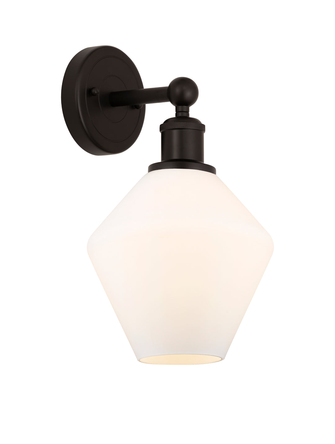 Innovations Lighting Cindyrella 8" Sconce - Oil Rubbed Bronze Wall Sconces Innovations Lighting Cased Matte White ; Glass Type: White  