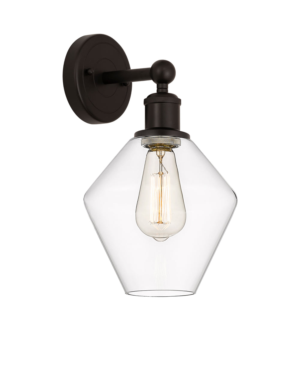 Innovations Lighting Cindyrella 8" Sconce - Oil Rubbed Bronze Wall Sconces Innovations Lighting Clear ; Glass Type: Clear  