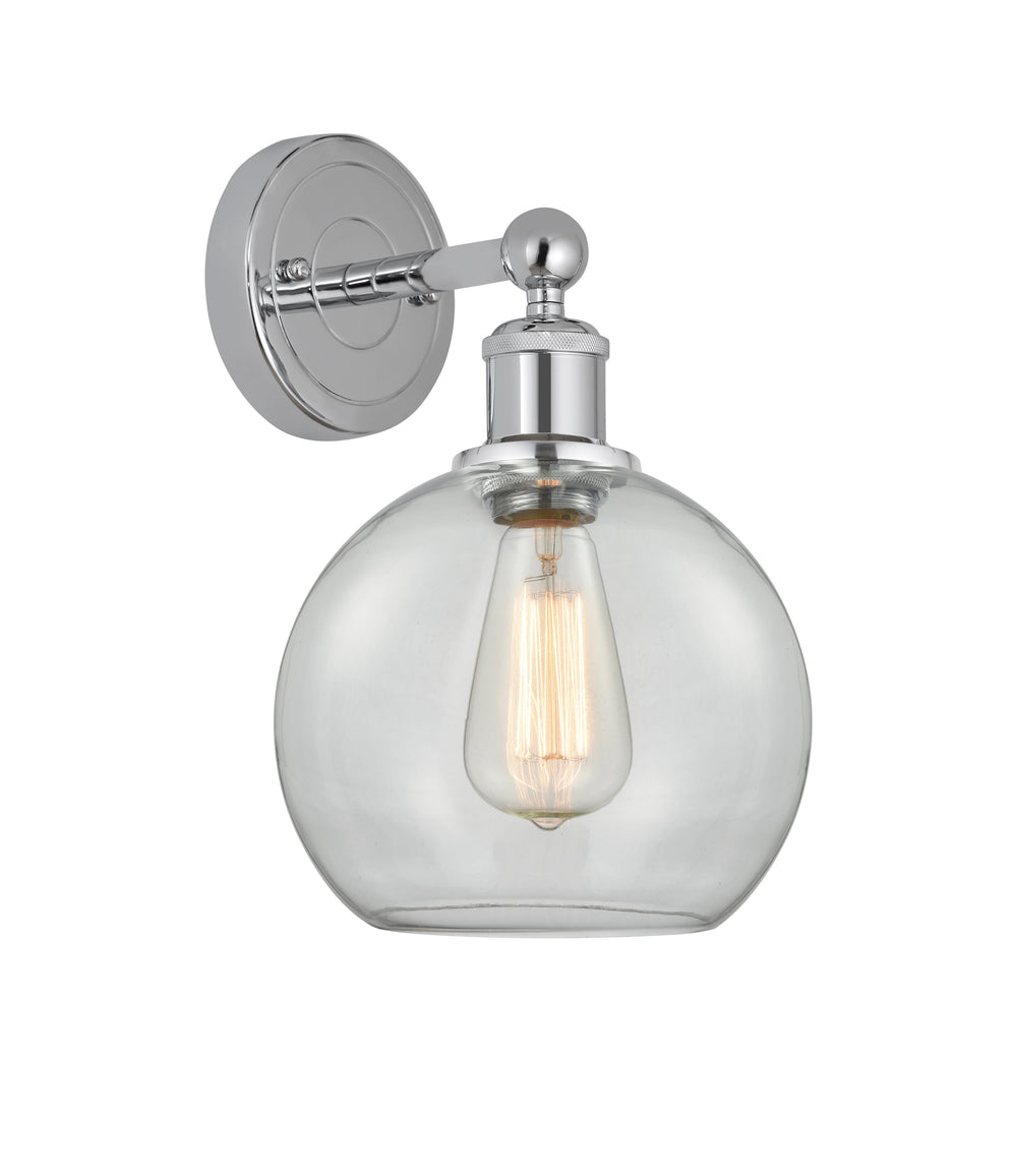 Innovations Lighting Athens 8" Sconce - Polished Chrome Wall Sconces Innovations Lighting Clear ; Glass Type: Clear  