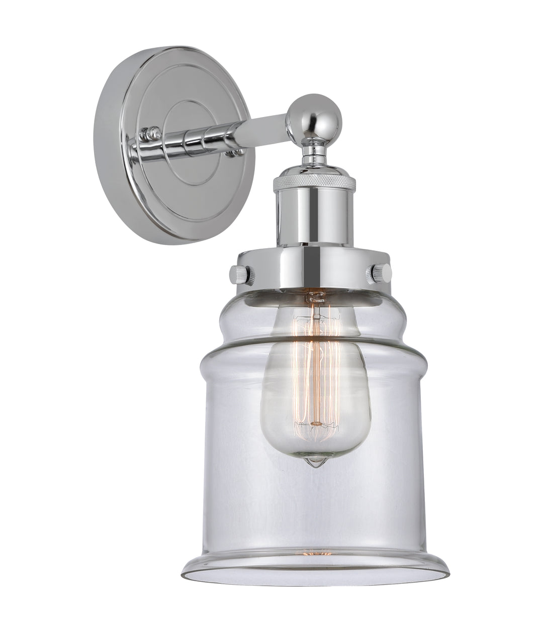 Innovations Lighting Canton 6" Sconce - Polished Chrome Wall Sconces Innovations Lighting   