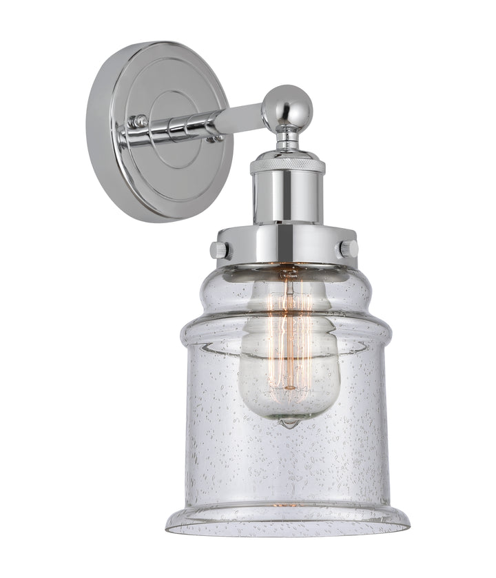 Innovations Lighting Canton 6" Sconce - Polished Chrome Wall Sconces Innovations Lighting Seedy ; Glass Type: Seeded  