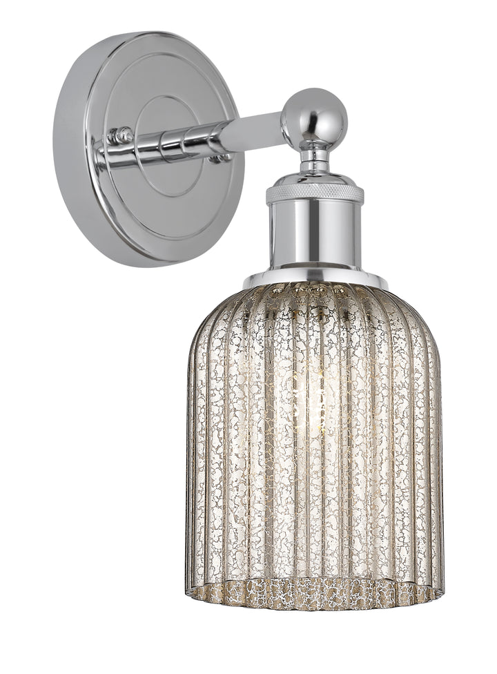 Innovations Lighting Bridal Veil 5" Sconce - Polished Chrome Wall Sconces Innovations Lighting Mercury ; Glass Type: Mercury; Ribbed  