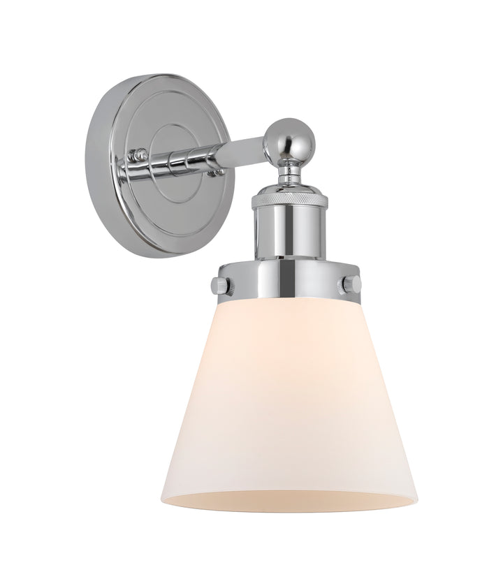 Innovations Lighting Cone 6" Sconce - Polished Chrome Wall Sconces Innovations Lighting Matte White ; Glass Type: Frosted  