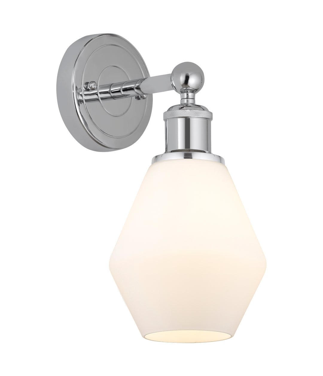 Innovations Lighting Cindyrella 6" Sconce - Polished Chrome Wall Sconces Innovations Lighting Cased Matte White ; Glass Type: White  