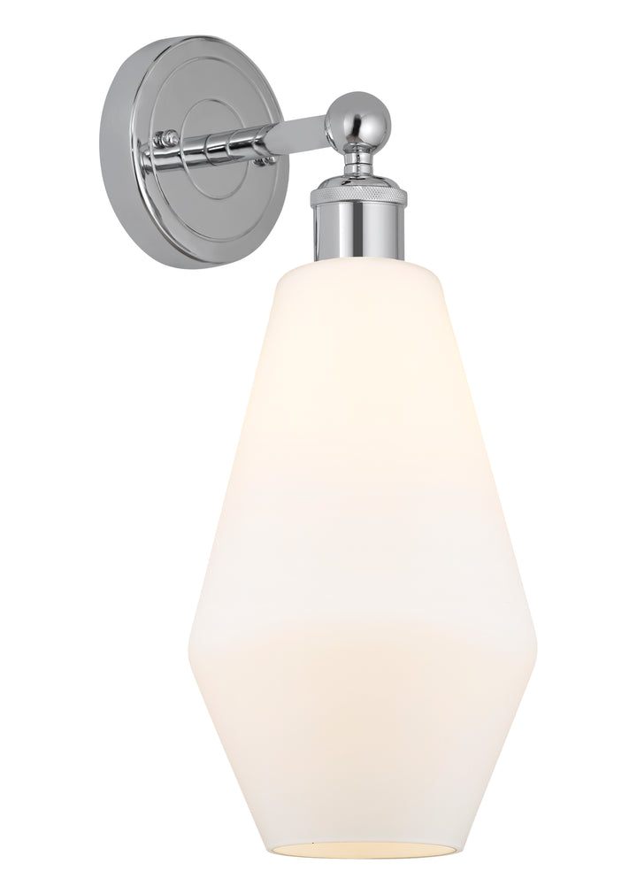 Innovations Lighting Cindyrella 7" Sconce - Polished Chrome Wall Sconces Innovations Lighting Cased Matte White ; Glass Type: White  