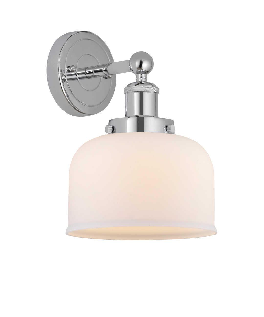 Innovations Lighting Bell 8" Sconce - Polished Chrome Wall Sconces Innovations Lighting Matte White ; Glass Type: Frosted  