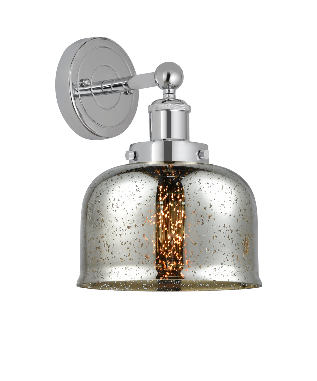 Innovations Lighting Bell 8" Sconce - Polished Chrome Wall Sconces Innovations Lighting Silver Plated Mercury ; Glass Type: Mercury  