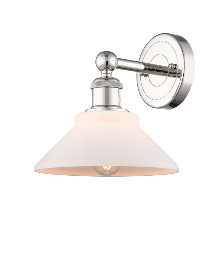 Innovations Lighting Orwell 9" Sconce - Polished Nickel Wall Sconces Innovations Lighting Matte White ; Glass Type: White  