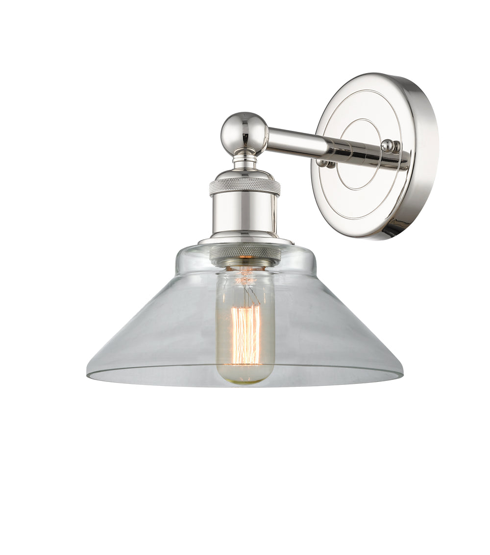 Innovations Lighting Orwell 9" Sconce - Polished Nickel Wall Sconces Innovations Lighting Clear ; Glass Type: Clear  