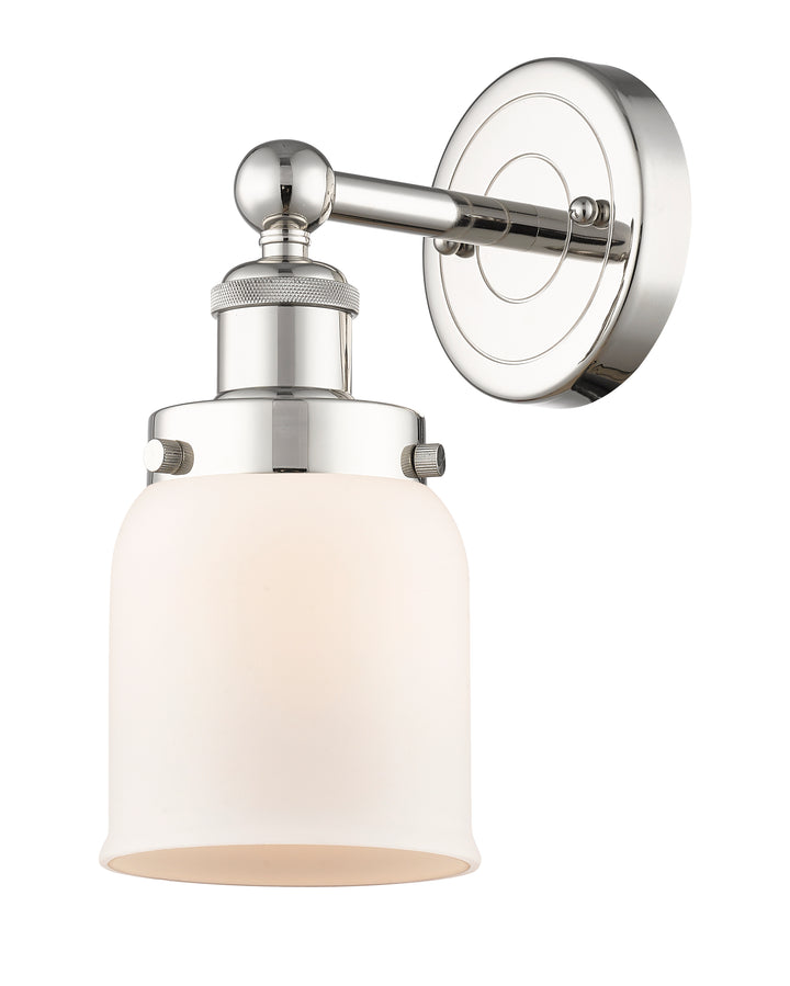 Innovations Lighting Bell 5" Sconce - Polished Nickel Wall Sconces Innovations Lighting Matte White ; Glass Type: Frosted  