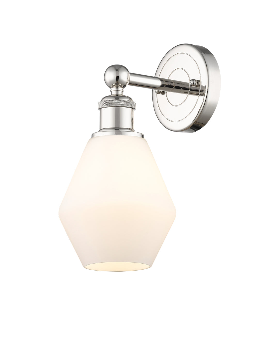 Innovations Lighting Cindyrella 6" Sconce - Polished Nickel Wall Sconces Innovations Lighting Cased Matte White ; Glass Type: White  