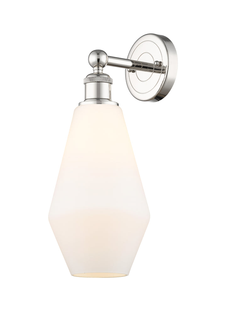 Innovations Lighting Cindyrella 7" Sconce - Polished Nickel Wall Sconces Innovations Lighting Cased Matte White ; Glass Type: White  