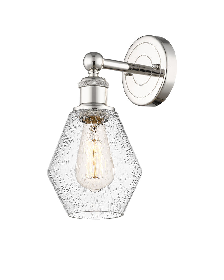 Innovations Lighting Cindyrella 6" Sconce - Polished Nickel Wall Sconces Innovations Lighting Seedy ; Glass Type: Seeded  