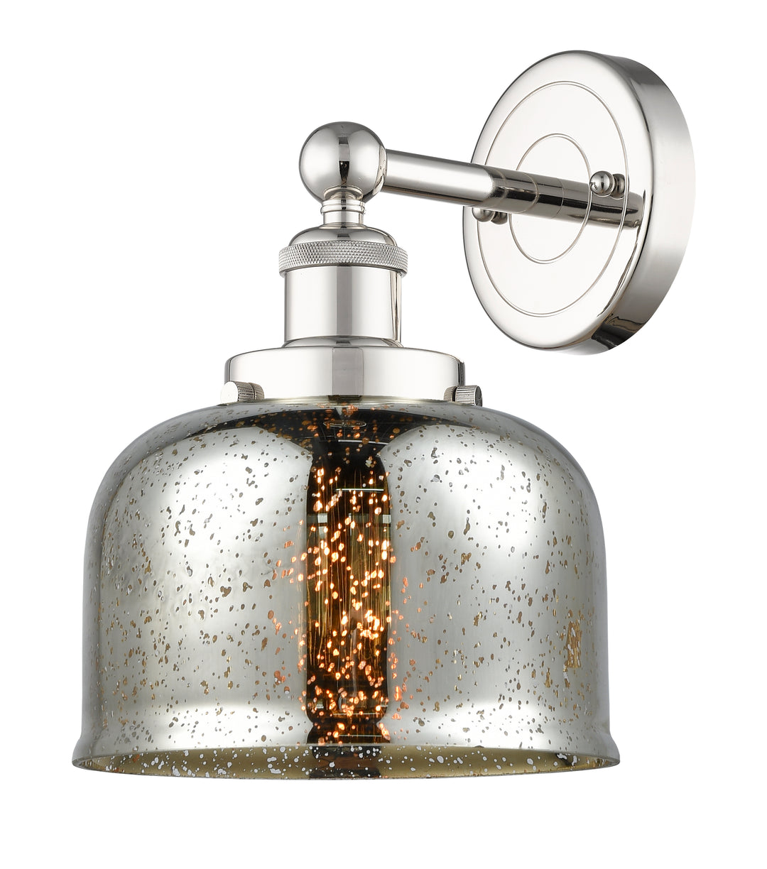 Innovations Lighting Bell 8" Sconce - Polished Nickel Wall Sconces Innovations Lighting Silver Plated Mercury ; Glass Type: Mercury  