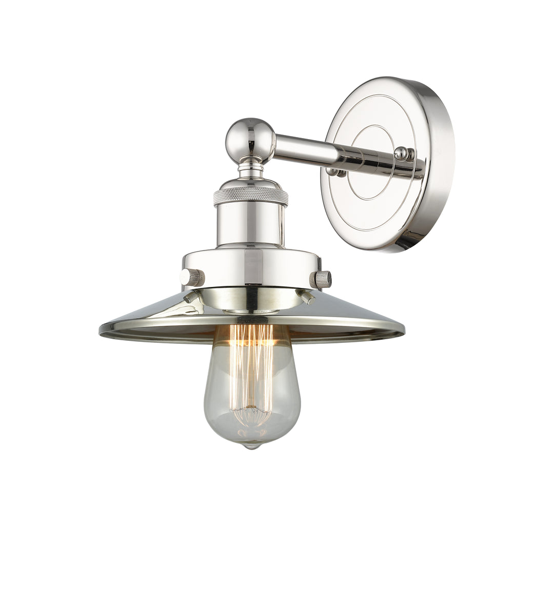 Innovations Lighting Railroad 8" Sconce - Polished Nickel