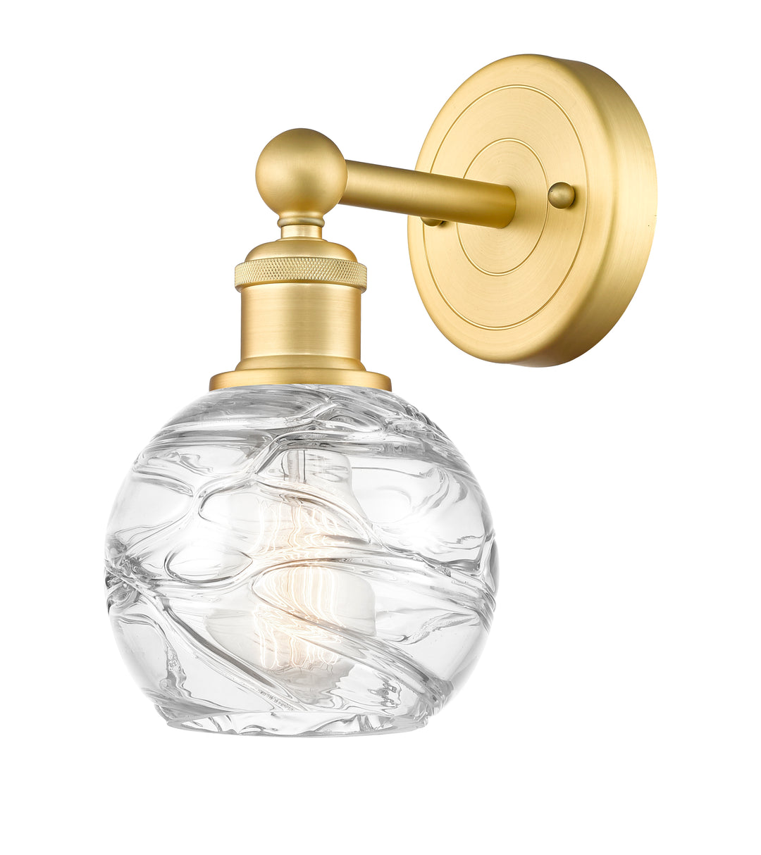 Innovations Lighting Athens Deco Swirl 6" Sconce - Satin Gold